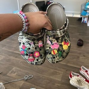 Camo crocs (jibbits NOT included)